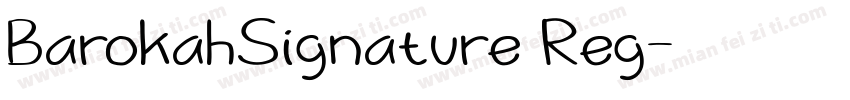 BarokahSignature Reg字体转换